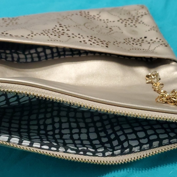 Gold fold over handbag from Stitch Fix - Picture 5 of 6